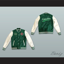 Load image into Gallery viewer, Kekambas Baseball Hardball Green and White Lab Leather Varsity Letterman Jacket 2