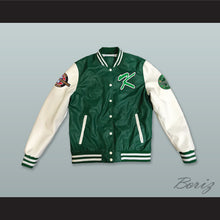 Load image into Gallery viewer, Kekambas Baseball Hardball Green and White Lab Leather Varsity Letterman Jacket 4