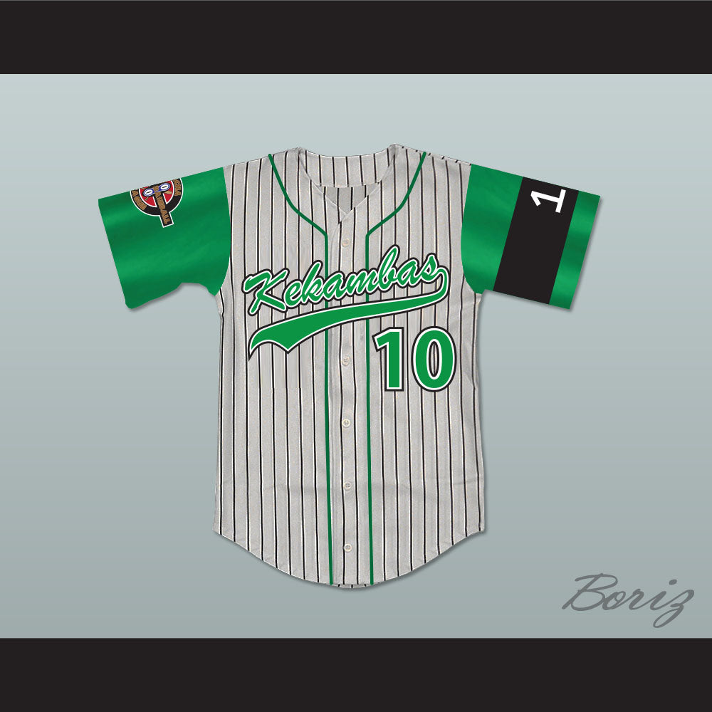 Jamal 10 Kekambas Baseball Jersey Hardball Includes ARCHA Patch and G-Baby Memorial Sleeve