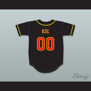 Kel Mitchell 00 All That Button Down Black Baseball Jersey 2
