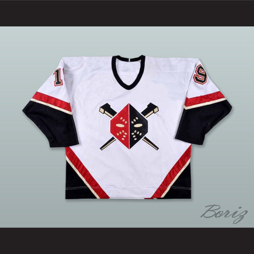 Kelly Miller 19 Wheeling Nailers White Hockey Jersey