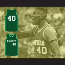 Load image into Gallery viewer, Shawn Kemp 40 Concord High School Minutemen Away Basketball Jersey