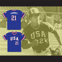 Load image into Gallery viewer, Ken Caminiti 21 1984 USA Team Blue Baseball Jersey