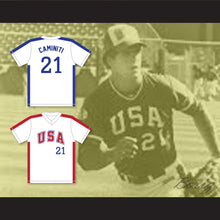 Load image into Gallery viewer, Ken Caminiti 21 1984 USA Team White Baseball Jersey