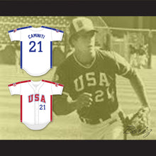 Load image into Gallery viewer, Ken Caminiti 21 1984 USA Team White Button Down Baseball Jersey