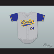 Load image into Gallery viewer, Ken Griffey Jr 24 Archbishop Moeller High School Crusaders Gray Baseball Jersey 4
