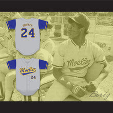 Load image into Gallery viewer, Ken Griffey Jr 24 Archbishop Moeller High School Crusaders Gray Baseball Jersey 4