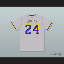 Load image into Gallery viewer, Ken Griffey Jr 24 Archbishop Moeller High School Crusaders Gray Baseball Jersey 2