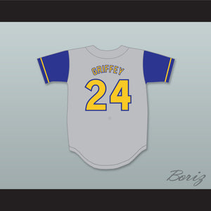 Ken Griffey Jr 24 Archbishop Moeller High School Crusaders Gray Baseball Jersey 6