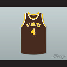 Load image into Gallery viewer, Ken Sailors 4 Wyoming Cowboys Brown Basketball Jersey