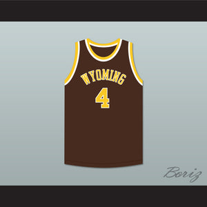 Ken Sailors 4 Wyoming Cowboys Brown Basketball Jersey