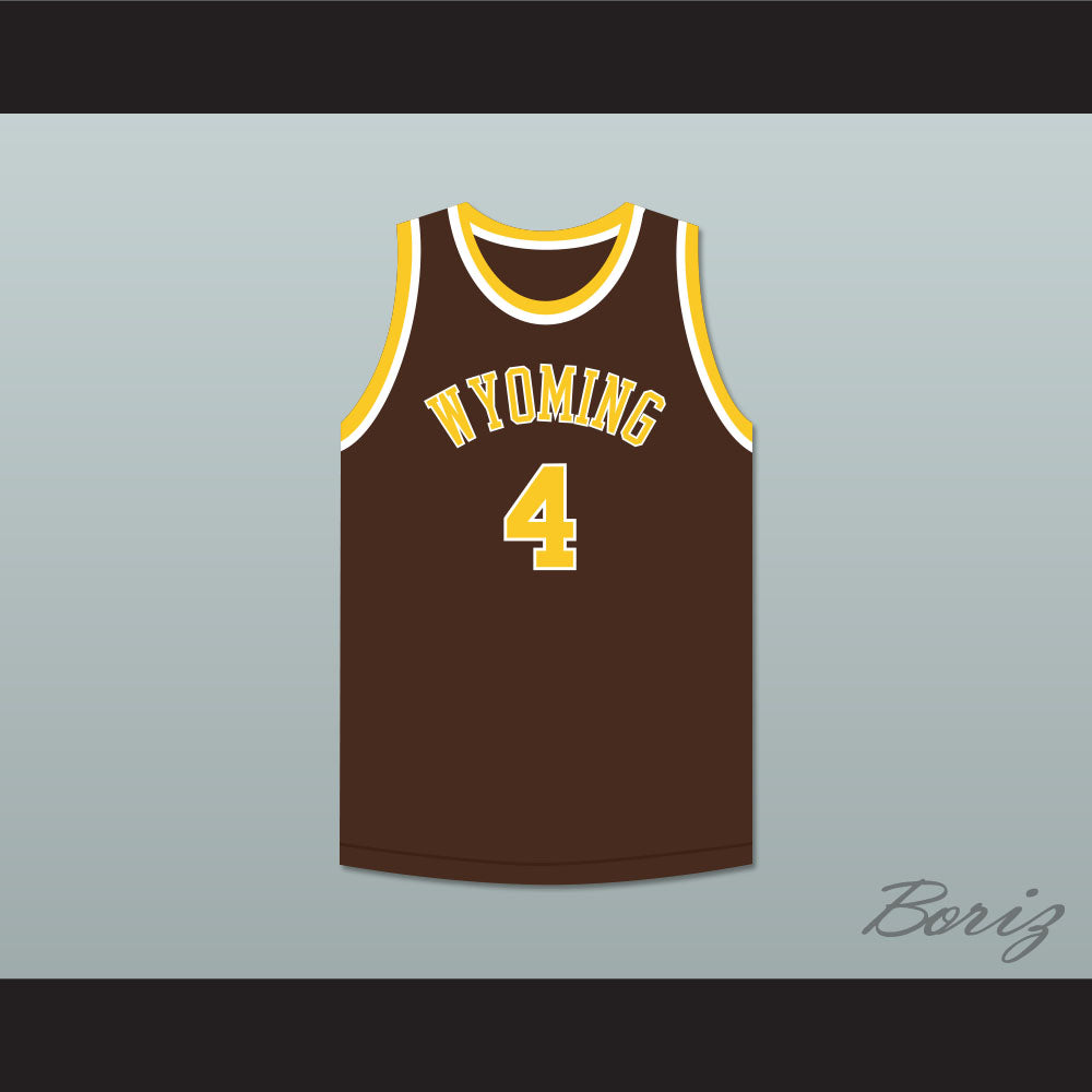 Ken Sailors 4 Wyoming Cowboys Brown Basketball Jersey