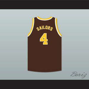 Ken Sailors 4 Wyoming Cowboys Brown Basketball Jersey