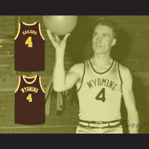 Ken Sailors 4 Wyoming Cowboys Brown Basketball Jersey