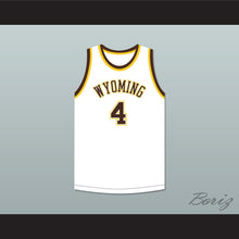 Load image into Gallery viewer, Ken Sailors 4 Wyoming Cowboys White Basketball Jersey