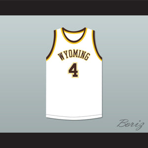 Ken Sailors 4 Wyoming Cowboys White Basketball Jersey