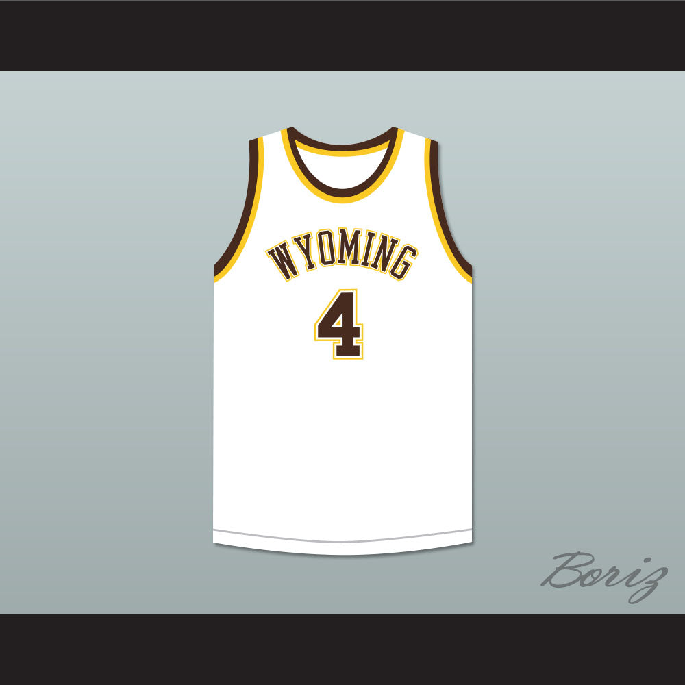 Ken Sailors 4 Wyoming Cowboys White Basketball Jersey