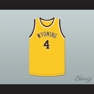 Ken Sailors 4 Wyoming Cowboys Yellow Basketball Jersey