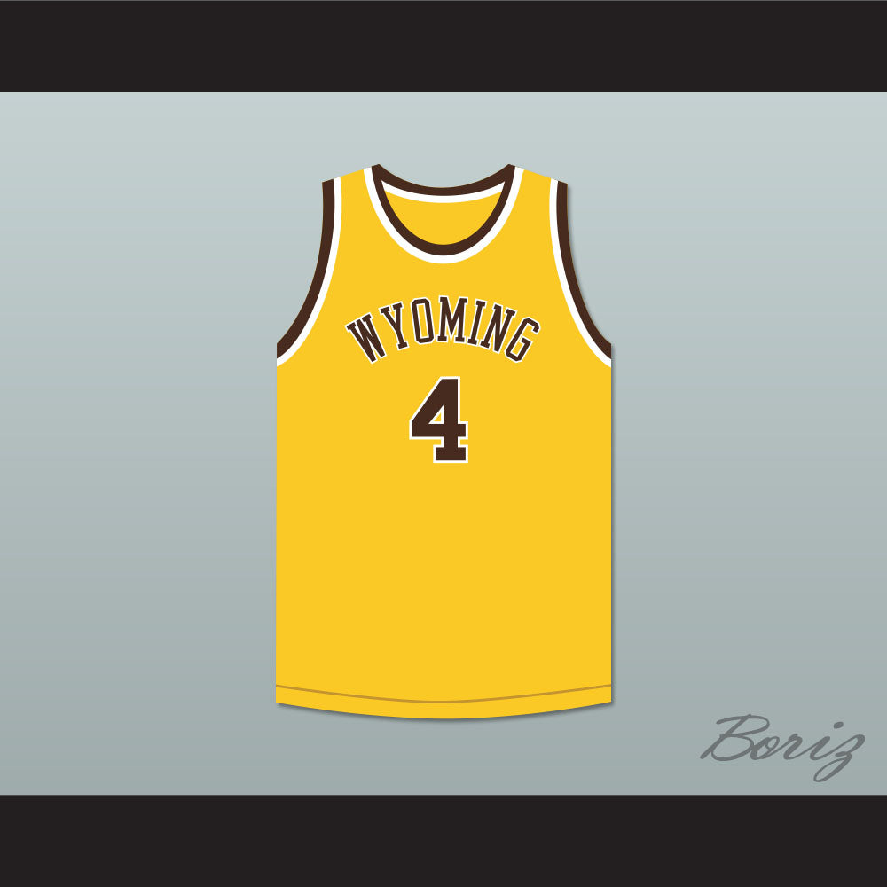 Ken Sailors 4 Wyoming Cowboys Yellow Basketball Jersey