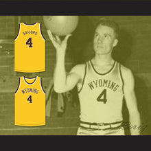 Load image into Gallery viewer, Ken Sailors 4 Wyoming Cowboys Yellow Basketball Jersey