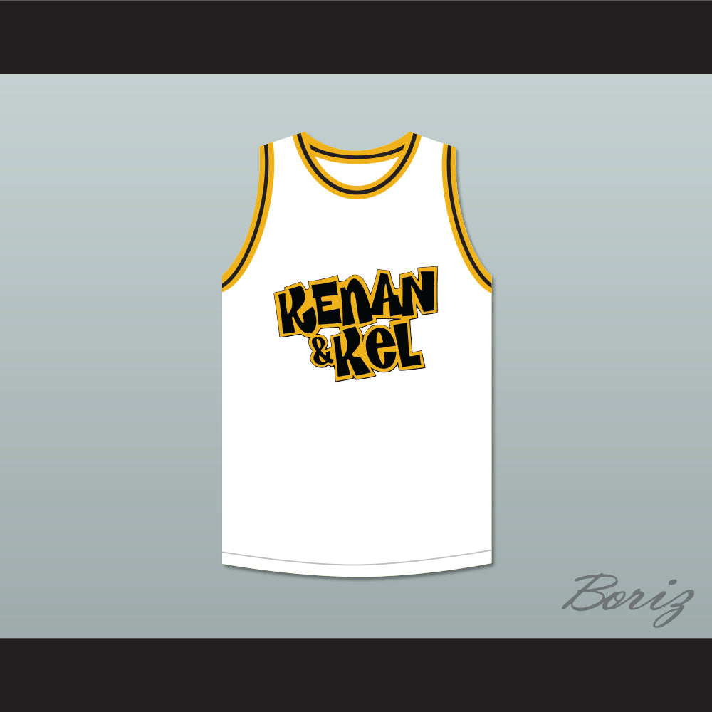 Kenan Thompson 1 Kenan & Kel White Basketball Jersey 2