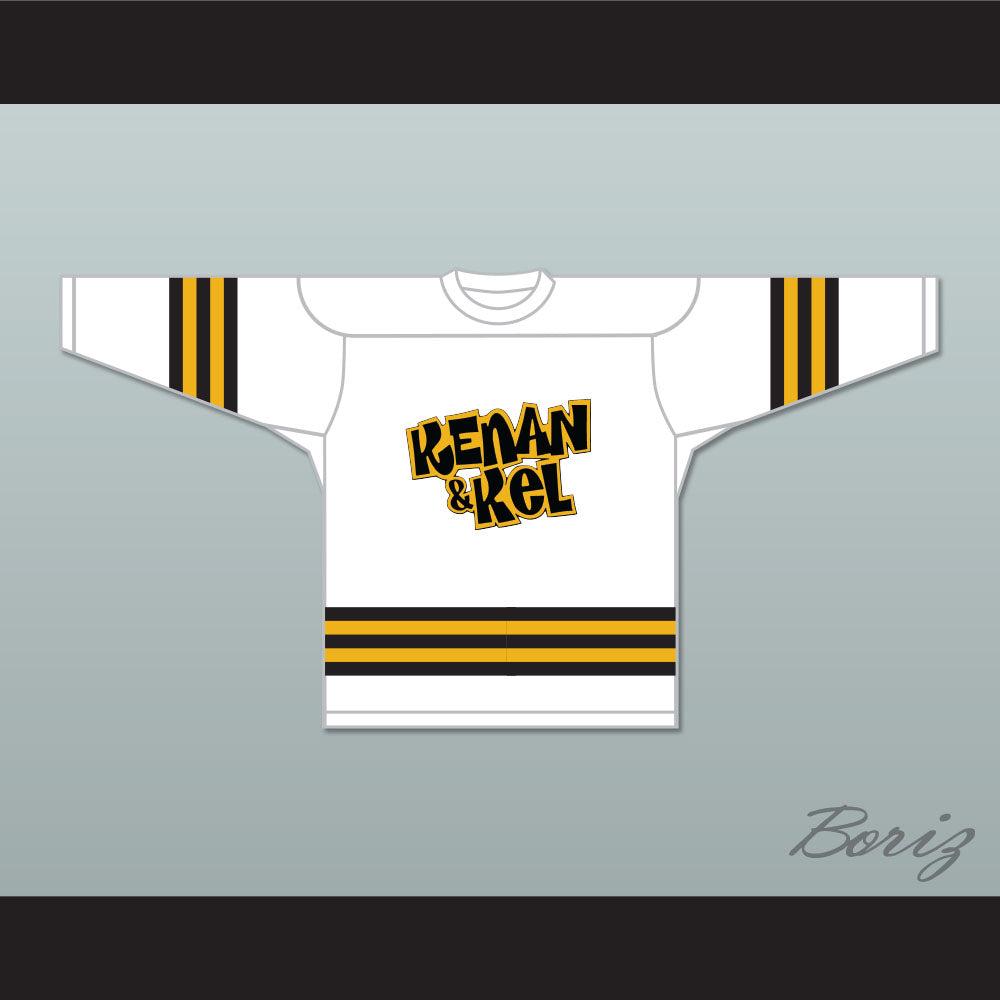 Kenan Thompson 1 Kenan & Kel White Hockey Jersey 1