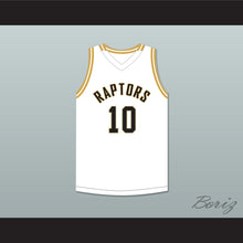 Load image into Gallery viewer, Kendall Brown 10 East Ridge High School Raptors White Basketball Jersey 2