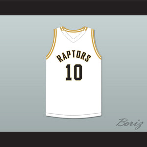 Kendall Brown 10 East Ridge High School Raptors White Basketball Jersey 2