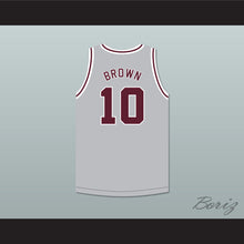 Load image into Gallery viewer, Kendall Brown 10 Sunrise Christian Academy Light Gray Basketball Jersey 2
