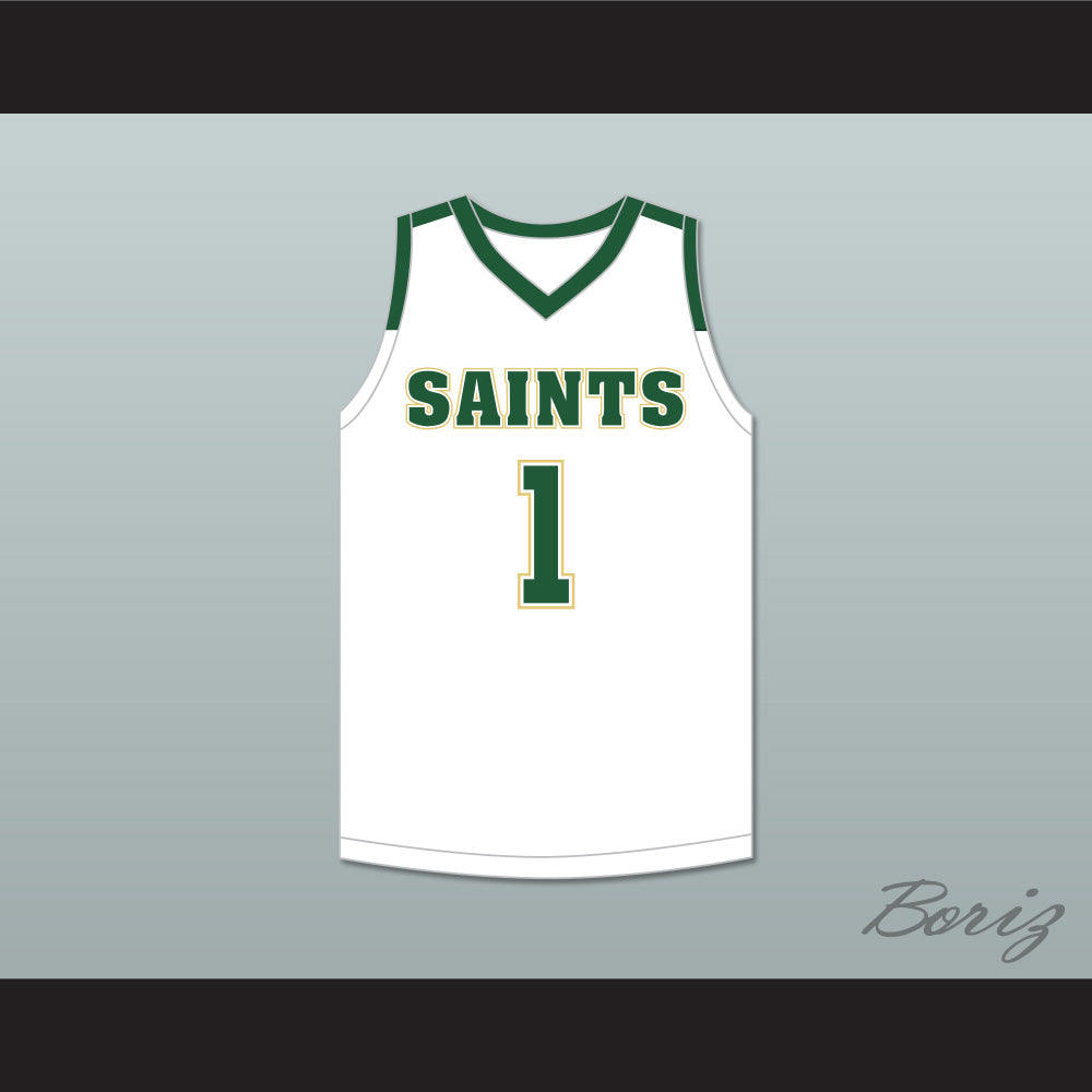 Kennedy Chandler 1 Briarcrest Christian School Saints White Basketball Jersey 2