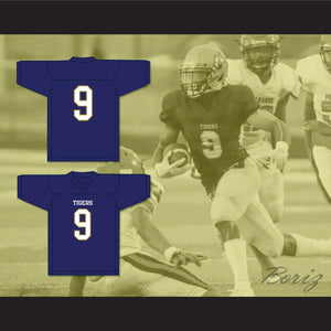 Kenneth Walker III 9 Arlington High School Tigers Navy Blue Football Jersey 1