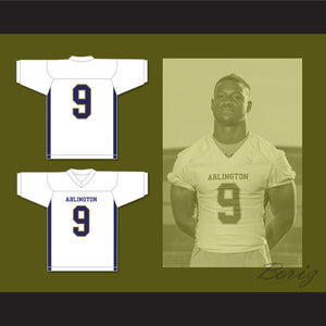 Kenneth Walker III 9 Arlington High School Tigers White Football Jersey 1