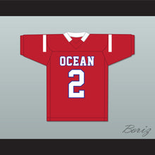 Load image into Gallery viewer, Kenny Pickett 2 Ocean Township High School Spartans Red Football Jersey 2