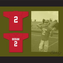 Load image into Gallery viewer, Kenny Pickett 2 Ocean Township High School Spartans Red Football Jersey 3