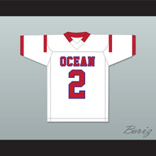 Load image into Gallery viewer, Kenny Pickett 2 Ocean Township High School Spartans White Football Jersey 2