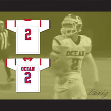 Load image into Gallery viewer, Kenny Pickett 2 Ocean Township High School Spartans White Football Jersey 1