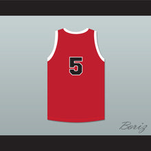 Load image into Gallery viewer, Kenny Sailors 5 Providence Steamrollers Red Basketball Jersey 1