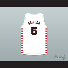 Load image into Gallery viewer, Kenny Sailors 5 Providence Steamrollers White Basketball Jersey with Patch 1