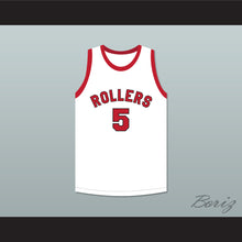 Load image into Gallery viewer, Kenny Sailors 5 Providence Steamrollers White Basketball Jersey 3