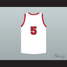 Load image into Gallery viewer, Kenny Sailors 5 Providence Steamrollers White Basketball Jersey 3