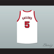 Load image into Gallery viewer, Kenny Sailors 5 Providence Steamrollers White Basketball Jersey with Patch 2