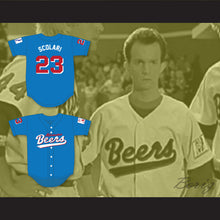 Load image into Gallery viewer, Kenny Scolari 23 Milwaukee Beers Deluxe BASEketball Blue Baseball Jersey