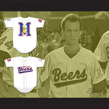 Load image into Gallery viewer, Kenny Scolari 23 Milwaukee Beers Logo Deluxe BASEketball White Baseball Jersey