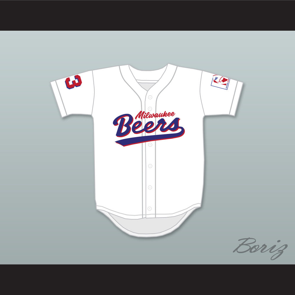 Kenny Scolari 23 Milwaukee Beers Deluxe BASEketball White Baseball Jersey