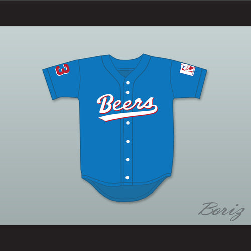 Kenny 'Squeak' Scolari 23 Milwaukee Beers BASEketball Blue Baseball Jersey