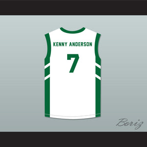 Kenny Anderson 7 White Basketball Jersey Dennis Rodman's Big Bang in PyongYang