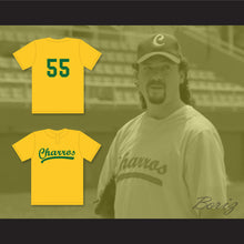 Load image into Gallery viewer, Danny McBride Kenny Powers 55 Charros Practice Away Baseball Jersey Eastbound &amp; Down