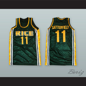 Kenny Satterfield 11 Rice High School Basketball Jersey