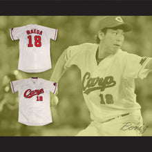 Load image into Gallery viewer, Kenta Maeda 18 Hiroshima Carp Home Baseball Jersey
