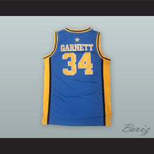 Load image into Gallery viewer, Kevin Garnett 34 Farragut Career Academy Blue Basketball Jersey